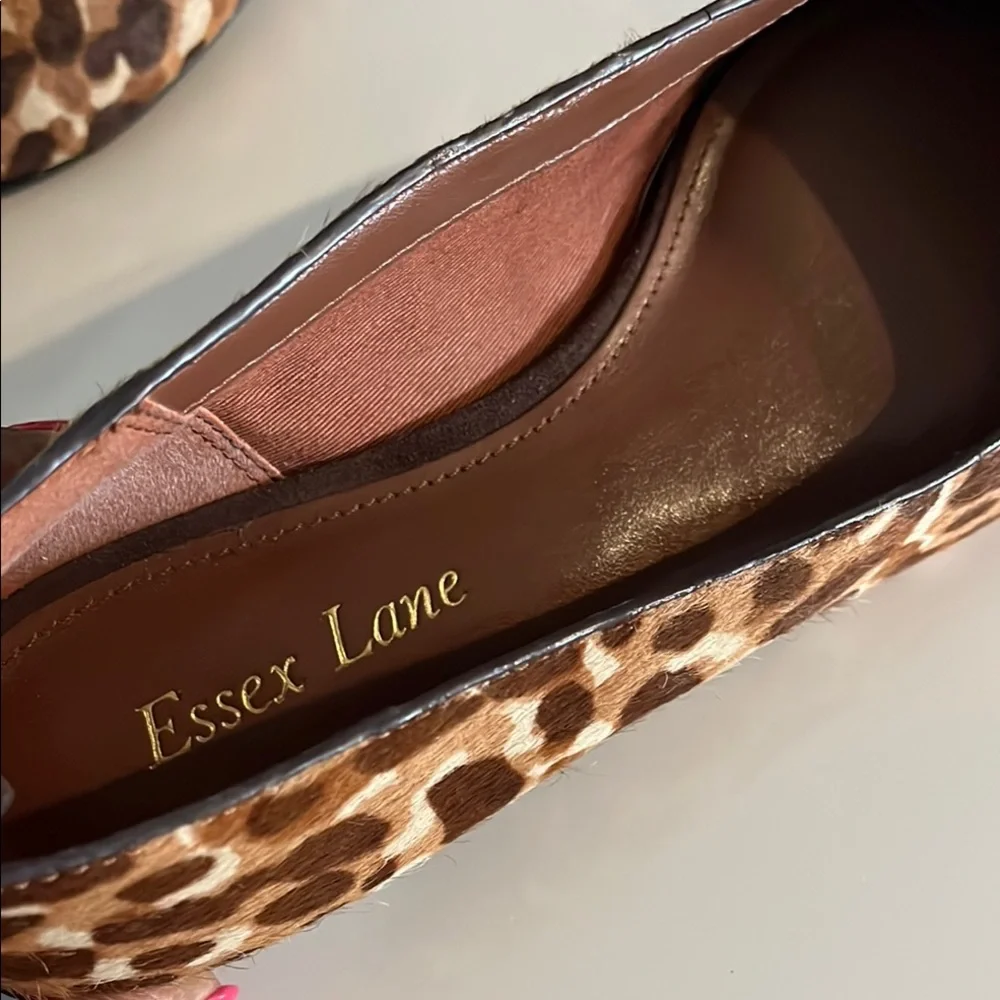 Essex Lane‎ Brown Tan Flats Sleek Slip-On Loafers